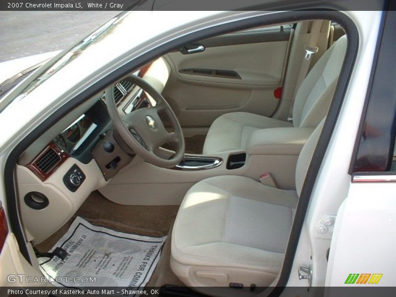 White / Gray 2007 Chevrolet Impala LS