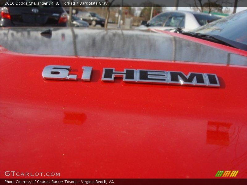 TorRed / Dark Slate Gray 2010 Dodge Challenger SRT8