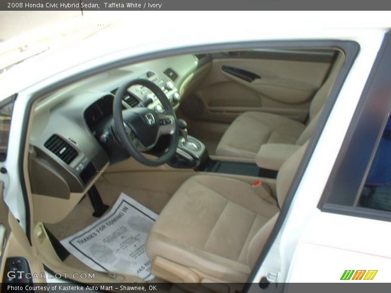 Taffeta White / Ivory 2008 Honda Civic Hybrid Sedan