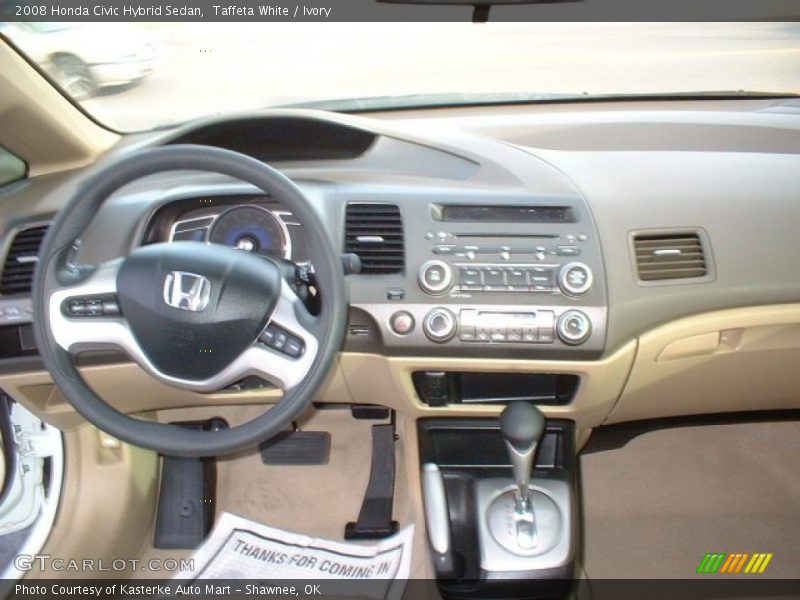 Taffeta White / Ivory 2008 Honda Civic Hybrid Sedan