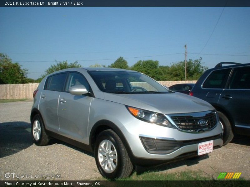 Bright Silver / Black 2011 Kia Sportage LX