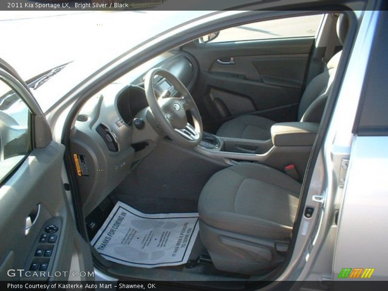 Bright Silver / Black 2011 Kia Sportage LX