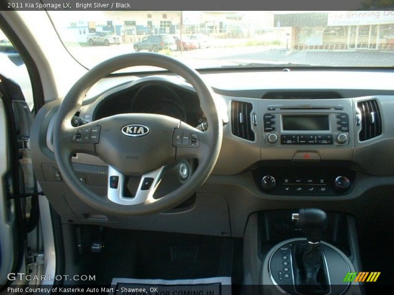 Bright Silver / Black 2011 Kia Sportage LX