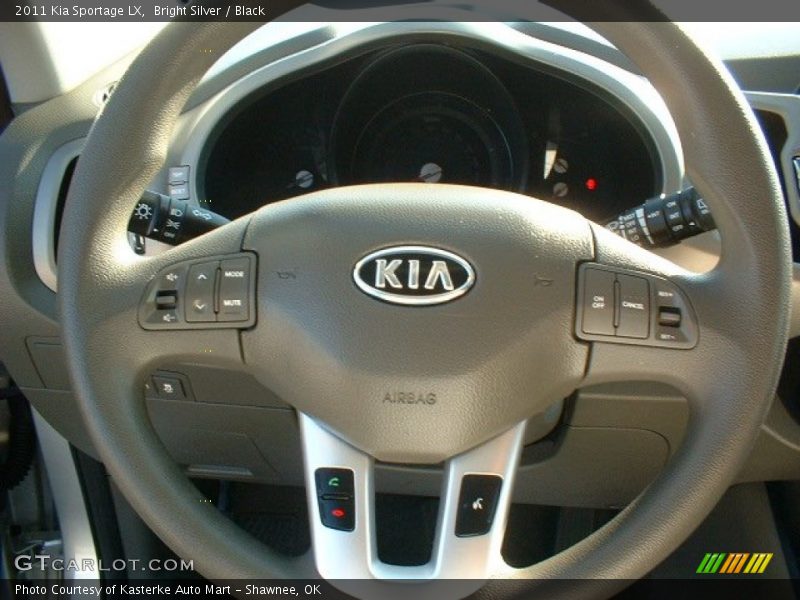 Bright Silver / Black 2011 Kia Sportage LX
