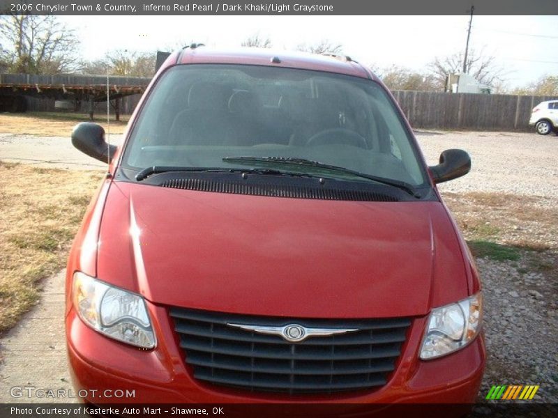Inferno Red Pearl / Dark Khaki/Light Graystone 2006 Chrysler Town & Country