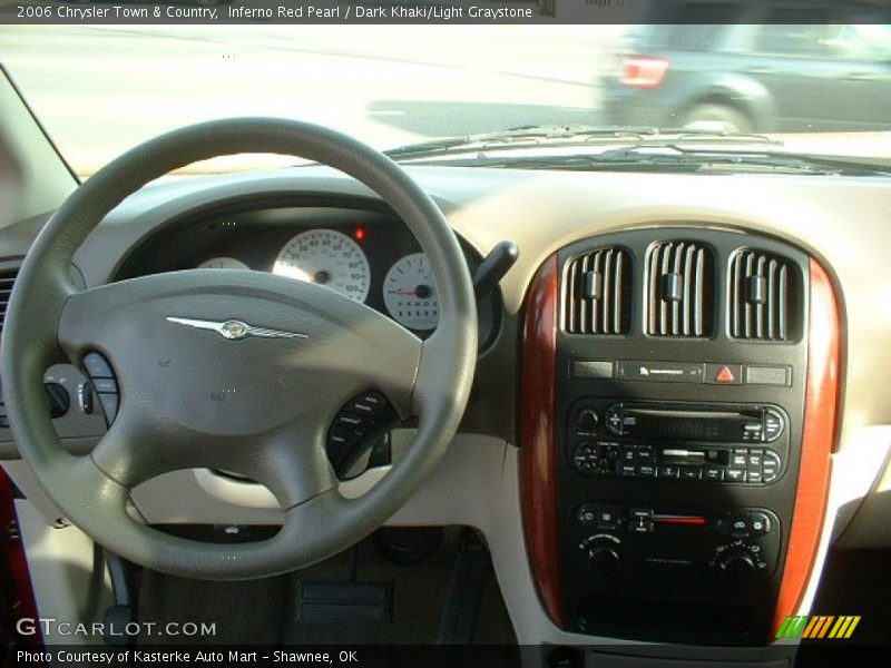 Inferno Red Pearl / Dark Khaki/Light Graystone 2006 Chrysler Town & Country