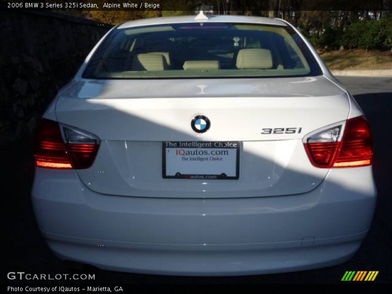 Alpine White / Beige 2006 BMW 3 Series 325i Sedan