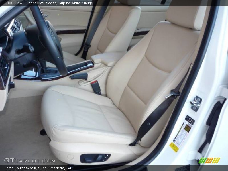 Alpine White / Beige 2006 BMW 3 Series 325i Sedan