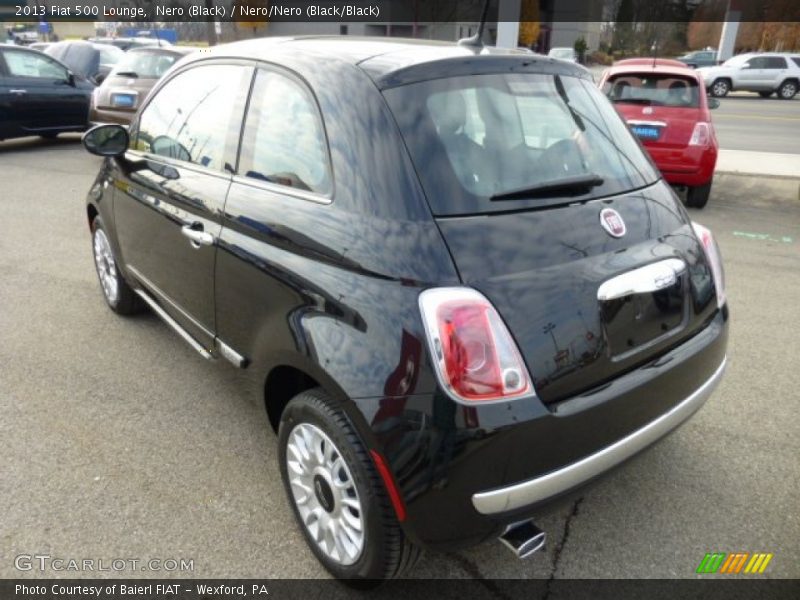 Nero (Black) / Nero/Nero (Black/Black) 2013 Fiat 500 Lounge