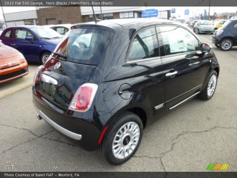 Nero (Black) / Nero/Nero (Black/Black) 2013 Fiat 500 Lounge