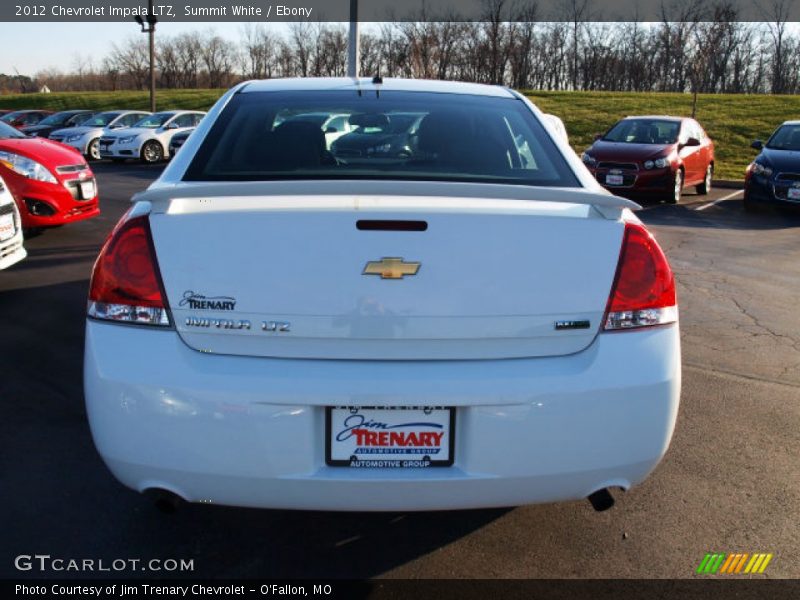 Summit White / Ebony 2012 Chevrolet Impala LTZ
