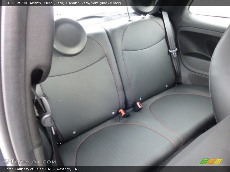 Rear Seat of 2013 500 Abarth