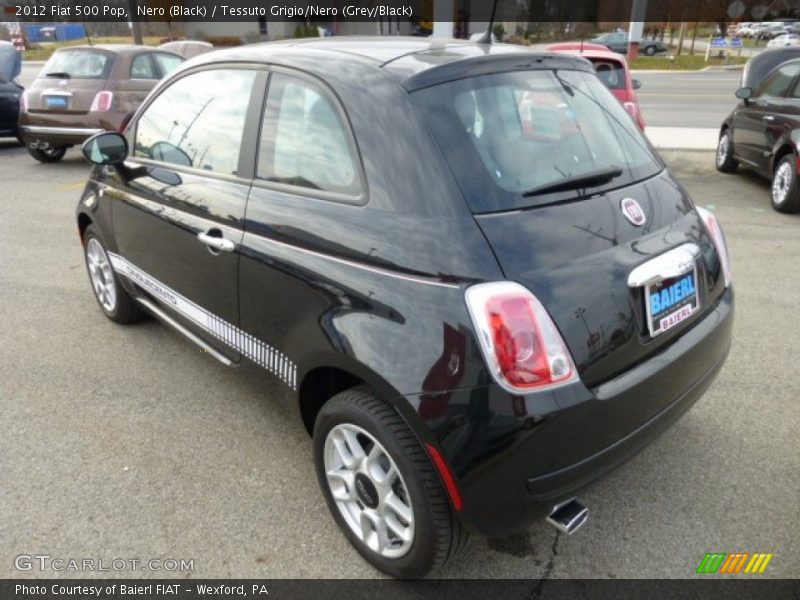 Nero (Black) / Tessuto Grigio/Nero (Grey/Black) 2012 Fiat 500 Pop
