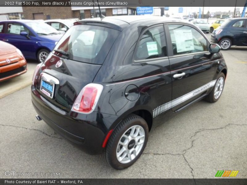 Nero (Black) / Tessuto Grigio/Nero (Grey/Black) 2012 Fiat 500 Pop
