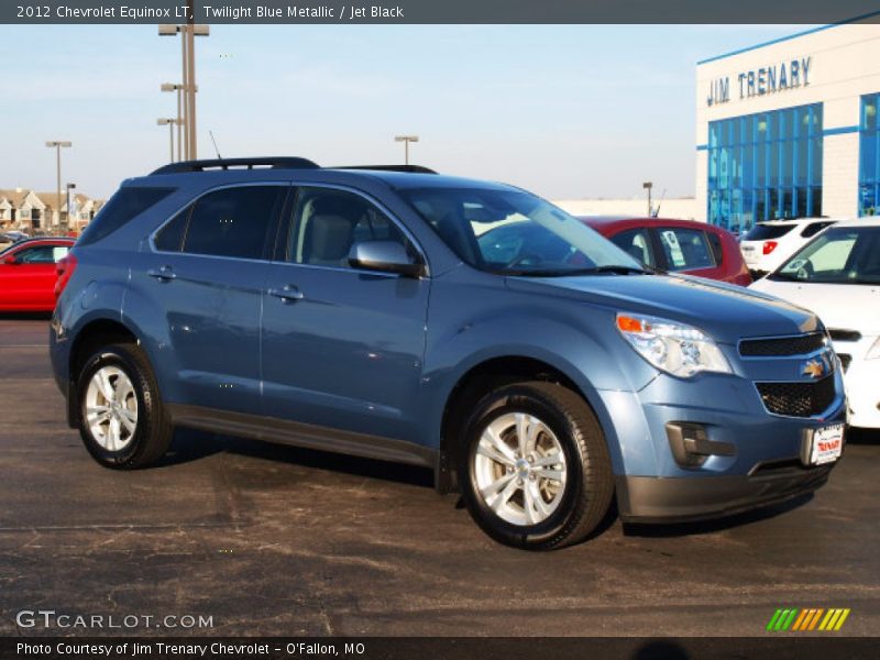 Twilight Blue Metallic / Jet Black 2012 Chevrolet Equinox LT