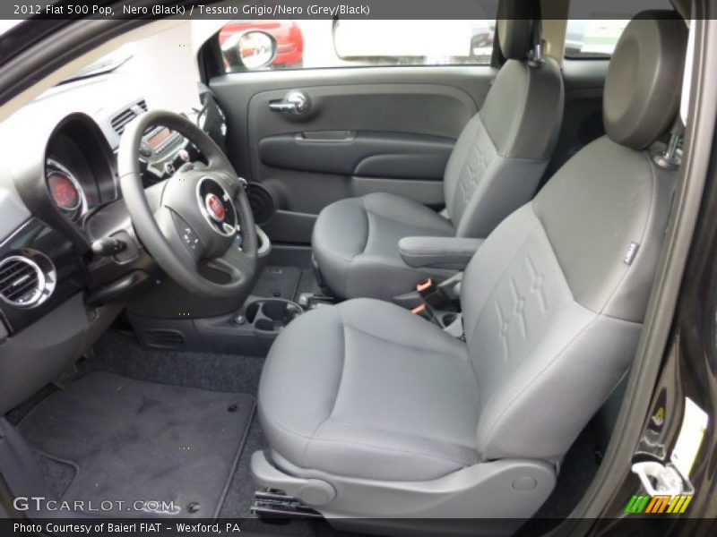 Nero (Black) / Tessuto Grigio/Nero (Grey/Black) 2012 Fiat 500 Pop