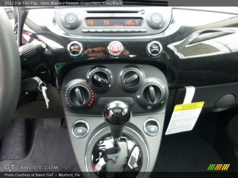 Nero (Black) / Tessuto Grigio/Nero (Grey/Black) 2012 Fiat 500 Pop