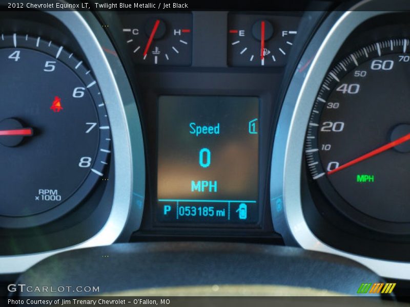 Twilight Blue Metallic / Jet Black 2012 Chevrolet Equinox LT