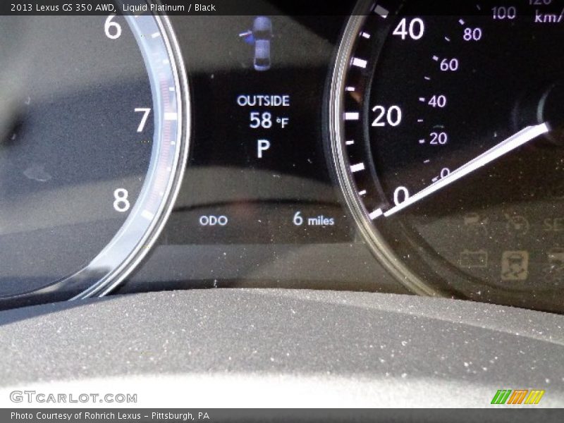 Liquid Platinum / Black 2013 Lexus GS 350 AWD