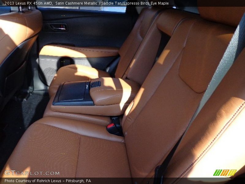 Satin Cashmere Metallic / Saddle Tan/Espresso Birds Eye Maple 2013 Lexus RX 450h AWD