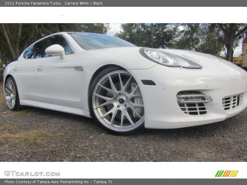Carrara White / Black 2011 Porsche Panamera Turbo