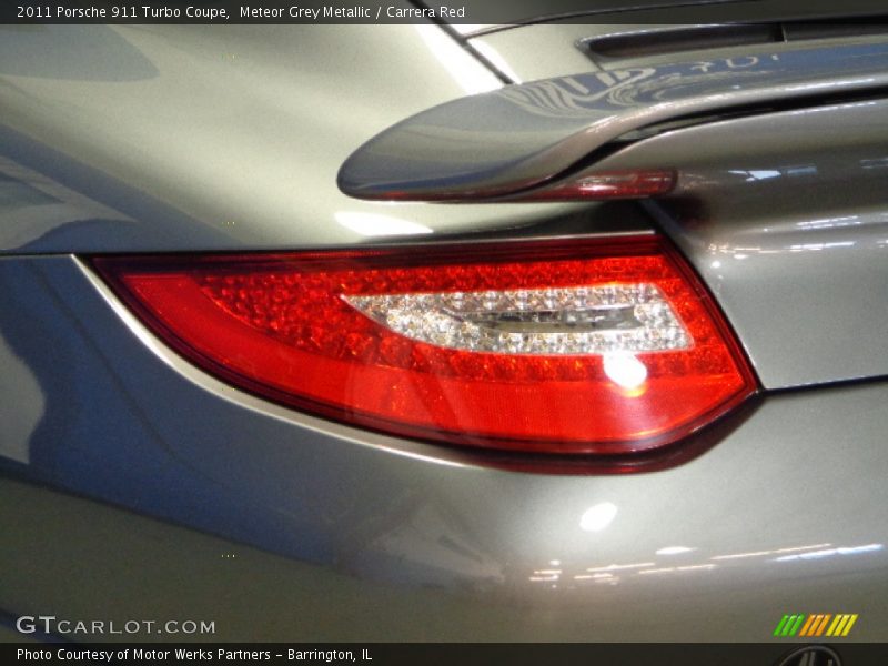 Meteor Grey Metallic / Carrera Red 2011 Porsche 911 Turbo Coupe