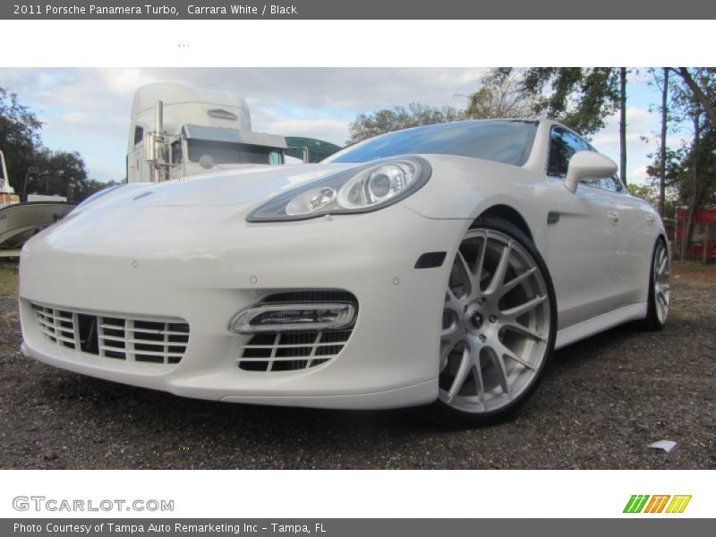 Carrara White / Black 2011 Porsche Panamera Turbo