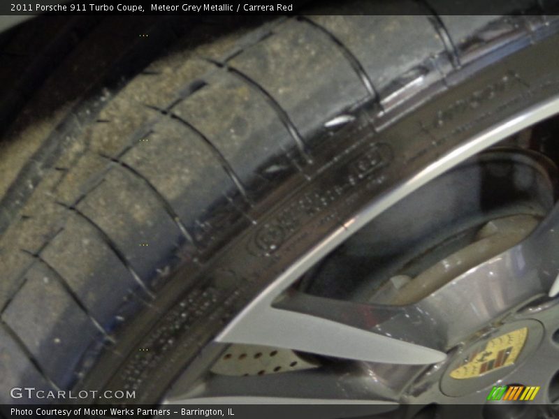 Meteor Grey Metallic / Carrera Red 2011 Porsche 911 Turbo Coupe