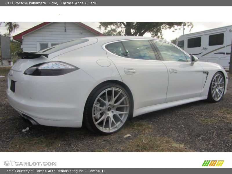 Carrara White / Black 2011 Porsche Panamera Turbo