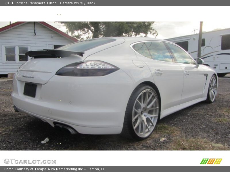 Carrara White / Black 2011 Porsche Panamera Turbo