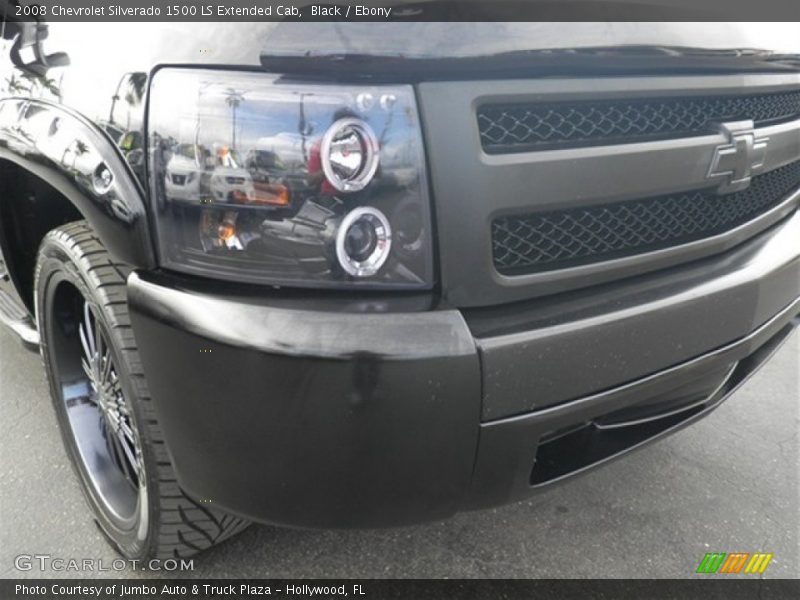 Black / Ebony 2008 Chevrolet Silverado 1500 LS Extended Cab