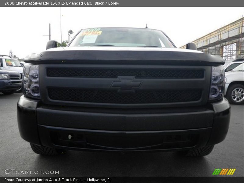 Black / Ebony 2008 Chevrolet Silverado 1500 LS Extended Cab