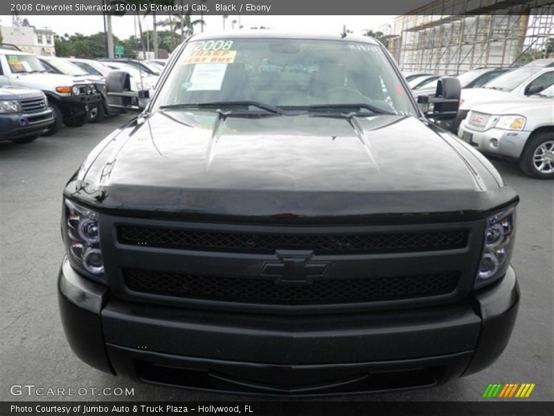 Black / Ebony 2008 Chevrolet Silverado 1500 LS Extended Cab