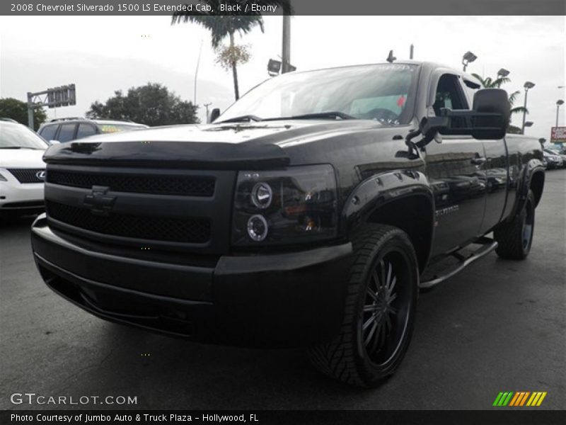 Black / Ebony 2008 Chevrolet Silverado 1500 LS Extended Cab
