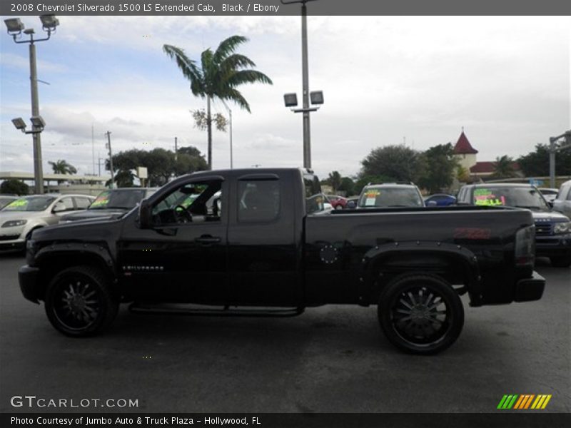 Black / Ebony 2008 Chevrolet Silverado 1500 LS Extended Cab