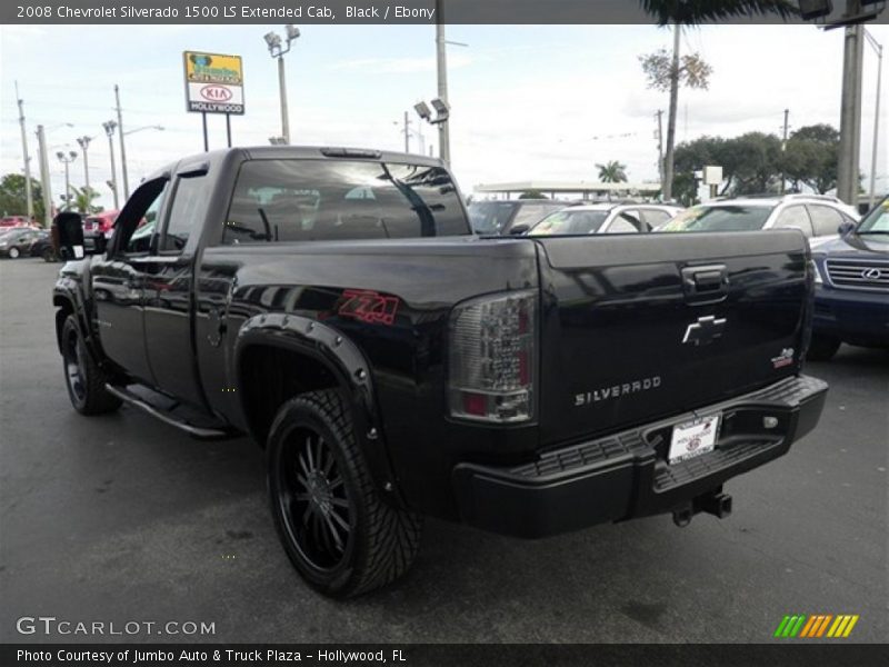 Black / Ebony 2008 Chevrolet Silverado 1500 LS Extended Cab
