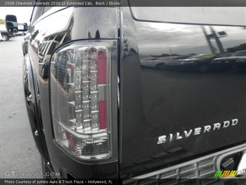 Black / Ebony 2008 Chevrolet Silverado 1500 LS Extended Cab
