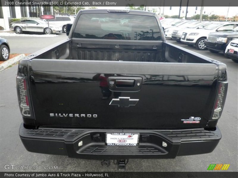 Black / Ebony 2008 Chevrolet Silverado 1500 LS Extended Cab