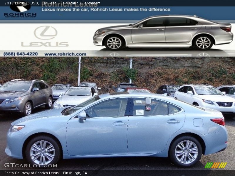 Cerulean Blue Metallic / Parchment 2013 Lexus ES 350
