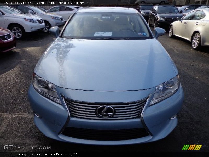 Cerulean Blue Metallic / Parchment 2013 Lexus ES 350