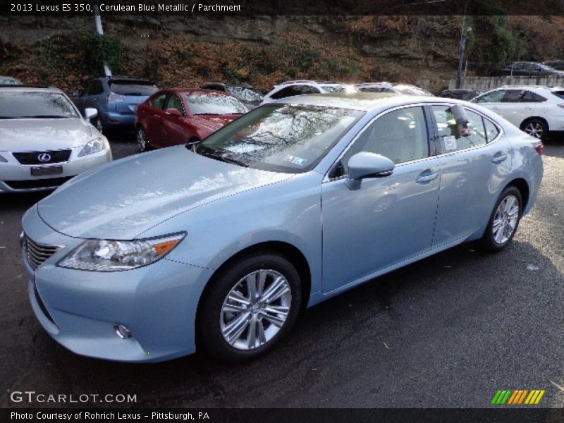 Cerulean Blue Metallic / Parchment 2013 Lexus ES 350