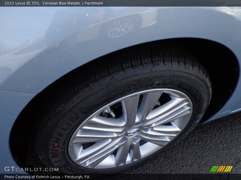 Cerulean Blue Metallic / Parchment 2013 Lexus ES 350