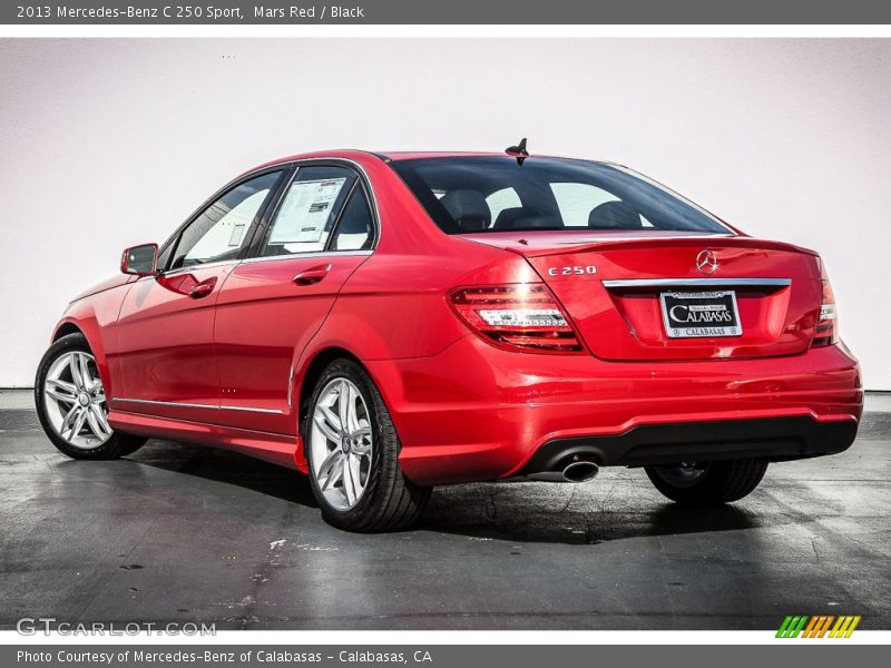 Mars Red / Black 2013 Mercedes-Benz C 250 Sport