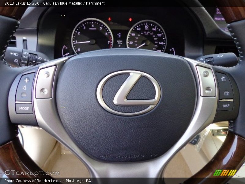 Cerulean Blue Metallic / Parchment 2013 Lexus ES 350