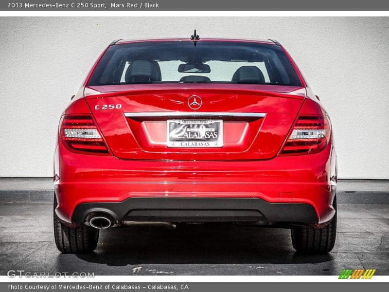Mars Red / Black 2013 Mercedes-Benz C 250 Sport