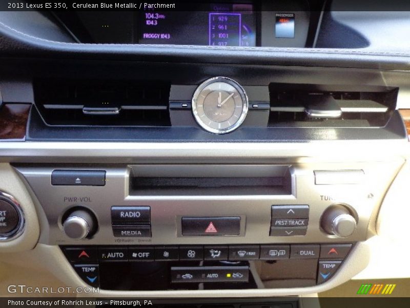 Cerulean Blue Metallic / Parchment 2013 Lexus ES 350