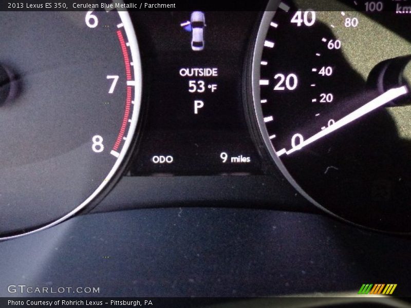 Cerulean Blue Metallic / Parchment 2013 Lexus ES 350