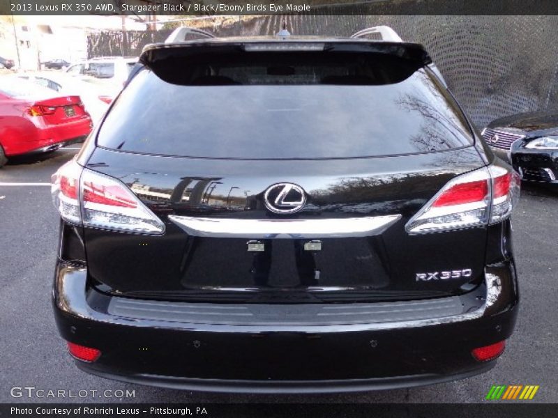 Stargazer Black / Black/Ebony Birds Eye Maple 2013 Lexus RX 350 AWD