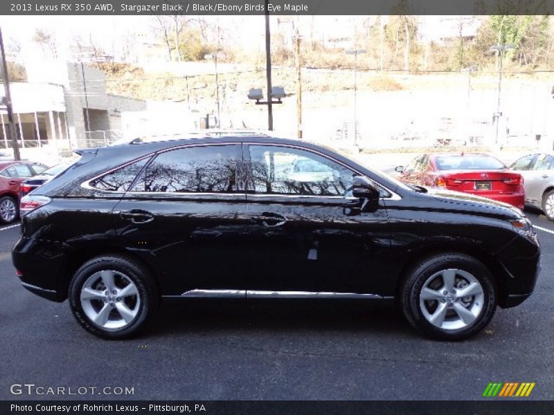 Stargazer Black / Black/Ebony Birds Eye Maple 2013 Lexus RX 350 AWD