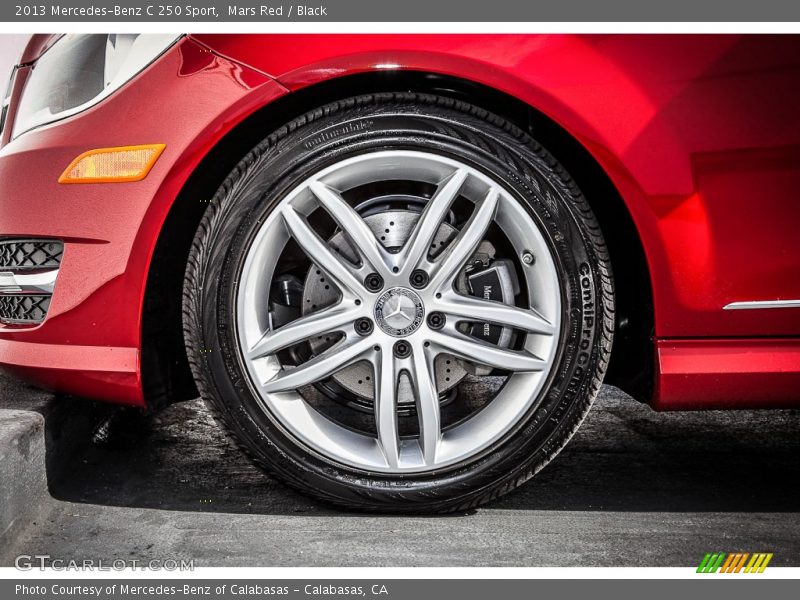Mars Red / Black 2013 Mercedes-Benz C 250 Sport